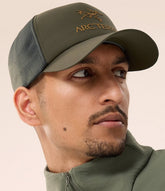 ARC`TERYX grid (liquid trucker Curved AEOSUX7763/TFY BIRD WORD TRUCKER CURVED