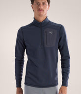 ARC`TERYX as outside straw Big man ATOFMX6266/BSR RHO HEAVYWEIGHT ZIP NECK M