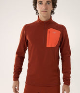 ARC`TERYX as outside straw Big man ATOFMX6266/SQS RHO HEAVYWEIGHT ZIP NECK M