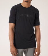 ARC`TERYX Ionia Merino Please Arcward Intaria SS man ATOFMX7733/BLK IONIA MERINO WOOL ARC'WORD LOGO SS M