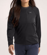 ARC`TERYX delta crew Woman ATOFWX7711/BLK DELTA CREW W