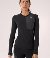ARC`TERYX Kayer Night crew Big Woman ATOFWX9048/BLK KYANITE BASELAYER CREW W