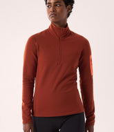 ARC`TERYX Kayer Night straw Big Woman ATOFWX9065/SQS KYANITE BASELAYER ZIP NECK W