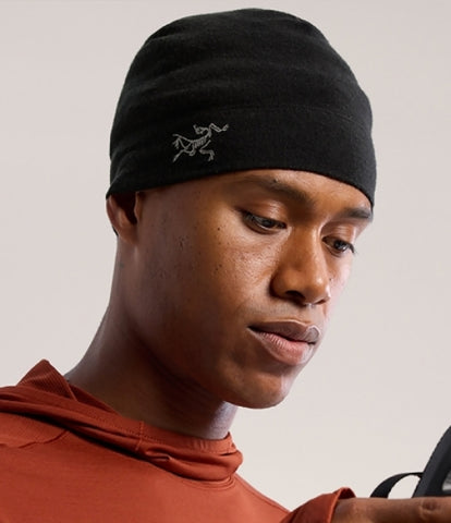 ARC`TERYX as Lightweight Please torque AEOFUX5990/BLK RHO LIGHTWEIGHT WOOL TOQUE