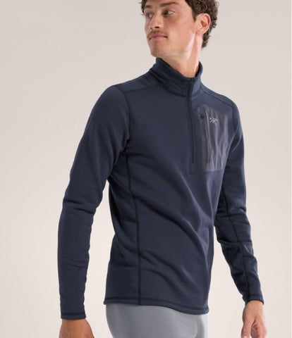 ARC`TERYX as outside straw Big man ATOFMX6266/BSR RHO HEAVYWEIGHT ZIP NECK M