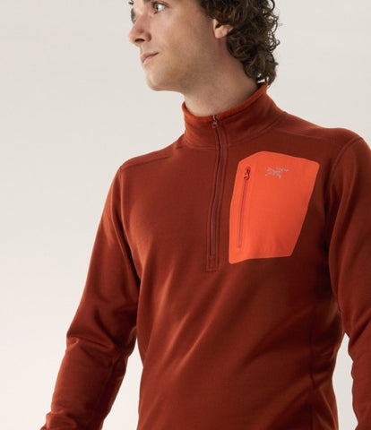 ARC`TERYX as outside straw Big man ATOFMX6266/SQS RHO HEAVYWEIGHT ZIP NECK M