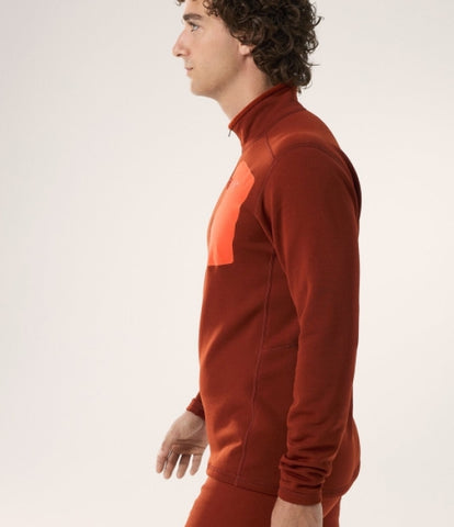 ARC`TERYX as outside straw Big man ATOFMX6266/SQS RHO HEAVYWEIGHT ZIP NECK M