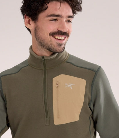 ARC`TERYX as outside straw Big man ATOFMX6266/TFC RHO HEAVYWEIGHT ZIP NECK M