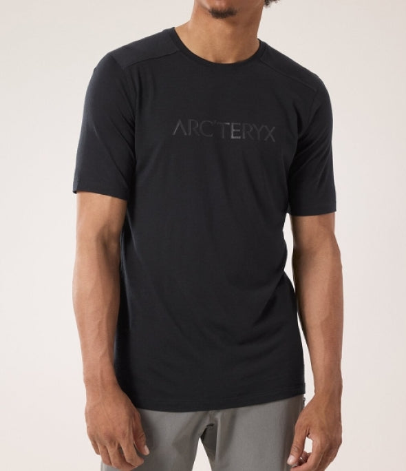 ARC`TERYX Ionia Merino Please Arcward Intaria SS man ATOFMX7733/BLK IONIA MERINO WOOL ARC'WORD LOGO SS M