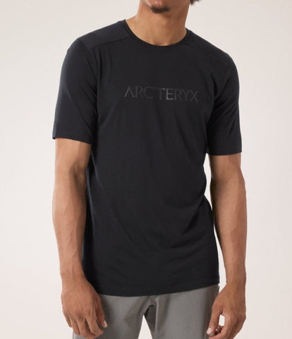 ARC`TERYX Ionia Merino Please Arcward Intaria SS man ATOFMX7733/BLK IONIA MERINO WOOL ARC'WORD LOGO SS M