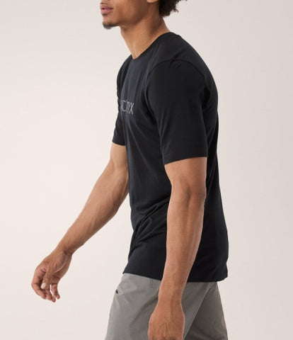 ARC`TERYX Ionia Merino Please Arcward Intaria SS man ATOFMX7733/BLK IONIA MERINO WOOL ARC'WORD LOGO SS M