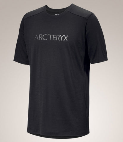 ARC`TERYX Ionia Merino Please Arcward Intaria SS man ATOFMX7733/BLK IONIA MERINO WOOL ARC'WORD LOGO SS M