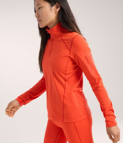 ARC`TERYX as straw Big Woman ATOFWX7336/SOR RHO ZIP NECK W