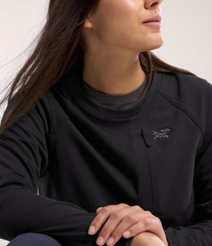 ARC`TERYX delta crew Woman ATOFWX7711/BLK DELTA CREW W