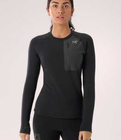 ARC`TERYX Kayer Night crew Big Woman ATOFWX9048/BLK KYANITE BASELAYER CREW W