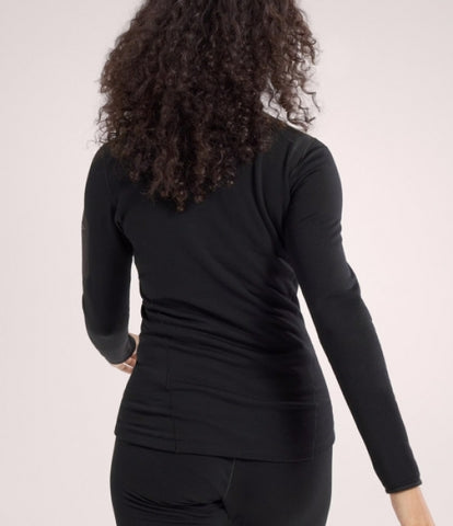 ARC`TERYX Kayer Night straw Big Woman ATOFWX9065/BLK KYANITE BASELAYER ZIP NECK W