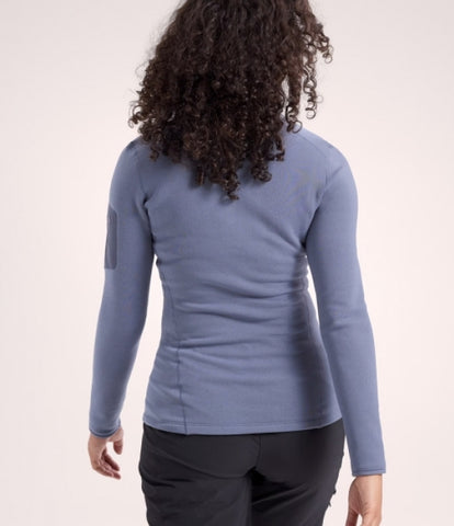 ARC`TERYX Kayer Night straw Big Woman ATOFWX9065/STR KYANITE BASELAYER ZIP NECK W