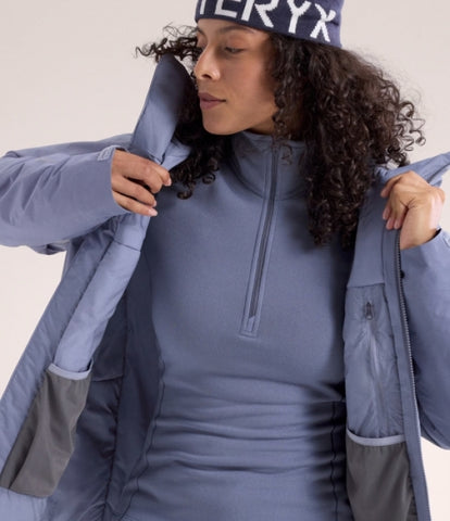 ARC`TERYX Kayer Night straw Big Woman ATOFWX9065/STR KYANITE BASELAYER ZIP NECK W