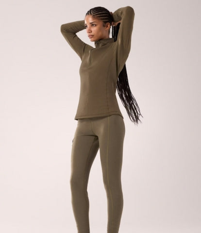 ARC`TERYX Kayer Night straw Big Woman ATOFWX9065/TAT KYANITE BASELAYER ZIP NECK W