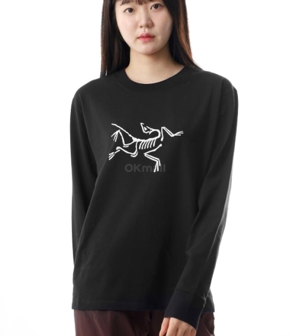 ARC`TERYX Akiop Intaria t-shirt Woman ATOFWX9428/BLK ARCHAEOPTERYX LOGO LS W