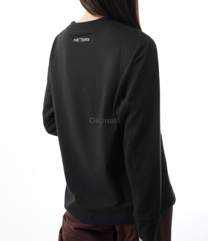 ARC`TERYX Akiop Intaria t-shirt Woman ATOFWX9428/BLK ARCHAEOPTERYX LOGO LS W