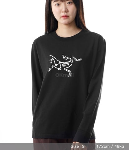 ARC`TERYX Akiop Intaria t-shirt Woman ATOFWX9428/BLK ARCHAEOPTERYX LOGO LS W