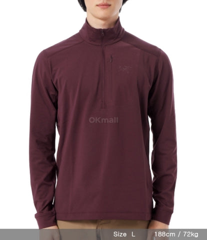 ARC`TERYX as LT straw Big man ATPFM09425/MAJ RHO LT ZIP NECK M