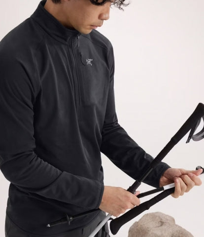 ARC`TERYX delta 1/2 straw Big man ATPFM10550/BLK DELTA 1/2 ZIP M