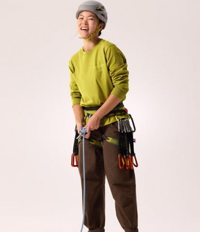 ARC`TERYX Kick Cotton grid crew Big shirt LS Woman ATPFW08469/OME KRAGG COTTON BIRD CREW LS W