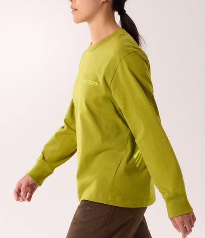 ARC`TERYX Kick Cotton grid crew Big shirt LS Woman ATPFW08469/OME KRAGG COTTON BIRD CREW LS W