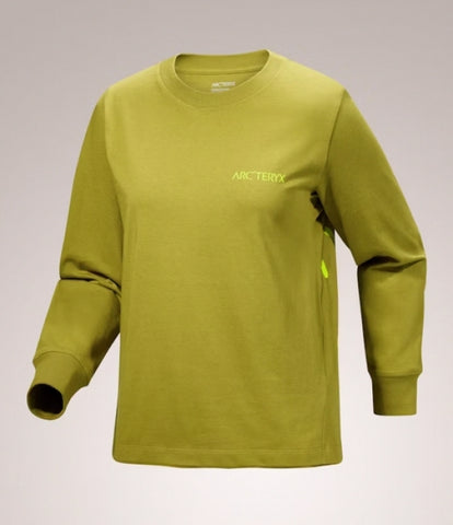 ARC`TERYX Kick Cotton grid crew Big shirt LS Woman ATPFW08469/OME KRAGG COTTON BIRD CREW LS W