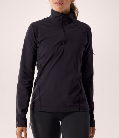 ARC`TERYX as straw Big Woman ATPFW10535/BLK RHO ZIP NECK W