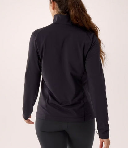 ARC`TERYX as straw Big Woman ATPFW10535/BLK RHO ZIP NECK W