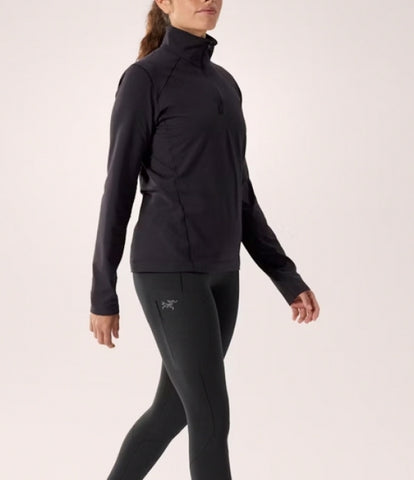 ARC`TERYX as straw Big Woman ATPFW10535/BLK RHO ZIP NECK W