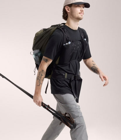 ARC`TERYX Ionia Merino Please Intaria shirt SS man ATPSM06796/BLK IONIA MERINO WOOL LOGO M