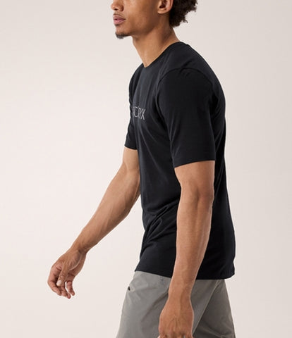 ARC`TERYX Ionia Merino Please Arcward Intaria SS man ATPSM07733/BLK IONIA MERINO WOOL ARC'WORD LOGO SS M