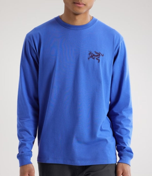 ARC`TERYX Kick Bubble Cotton grid tile LS man ATPSM09537/ELS KRAGG SUPIMA COTTON BIRD TILE LS M