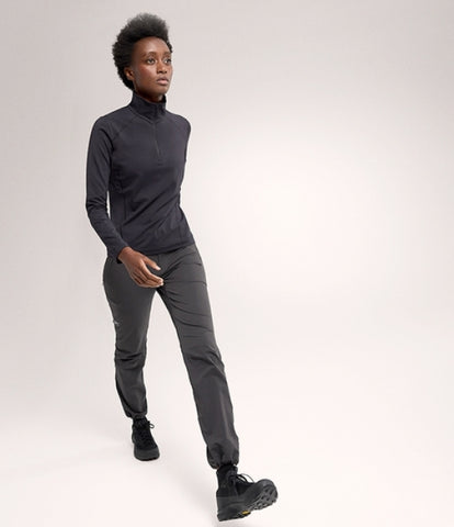 ARC`TERYX as straw Big Woman ATPSW07336/BLK RHO ZIP NECK W