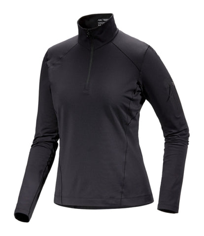 ARC`TERYX as straw Big Woman ATPSW07336/BLK RHO ZIP NECK W