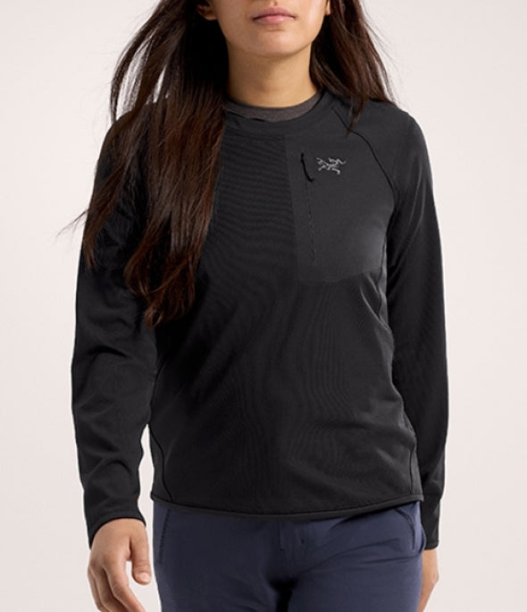 ARC`TERYX delta crew Woman ATPSW07711/BLK DELTA CREW W