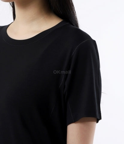 ARC`TERYX Lana Merinoul crew shirt SS Woman ATPSW09495/BLK LANA MERINO WOOL CREW SS W