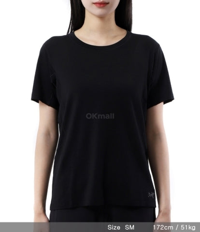 ARC`TERYX Lana Merinoul crew shirt SS Woman ATPSW09495/BLK LANA MERINO WOOL CREW SS W