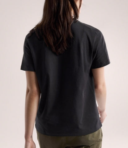 ARC`TERYX Kick SL Cotton Emblem crew shirt SS Woman ATPSW09502/BLK KRAGG SL COTTON EMBLEM CREW SS W