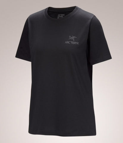 ARC`TERYX Kick SL Cotton Emblem crew shirt SS Woman ATPSW09502/BLK KRAGG SL COTTON EMBLEM CREW SS W